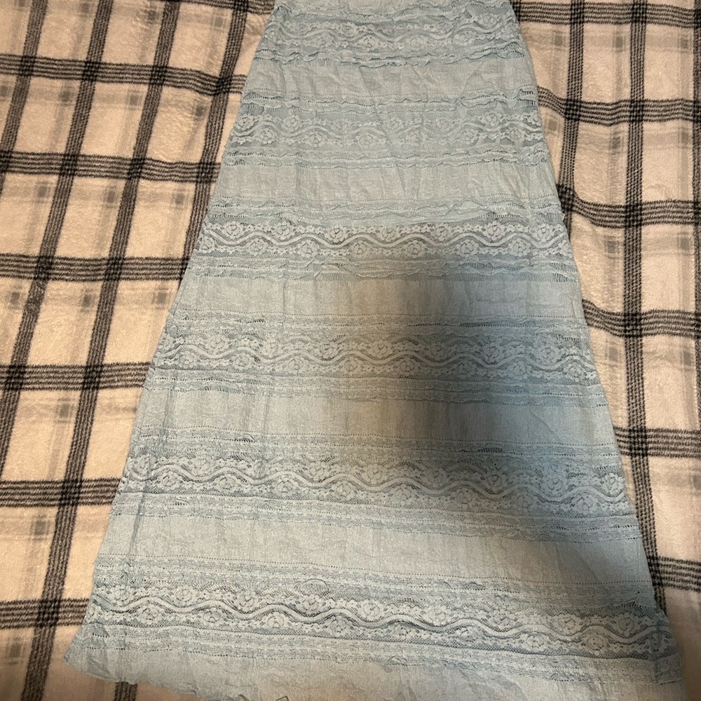American Eagle Outfitters Light Blue A-Line Skirt